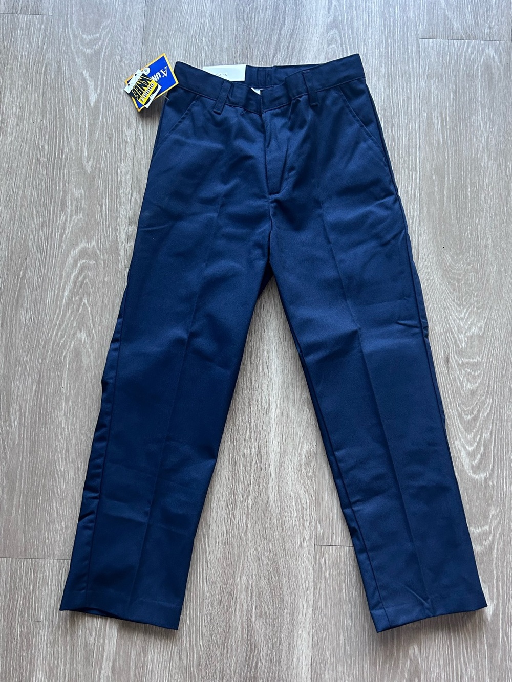 NWT A+ School Uniform Pants Boys Size 8 Navy Blue - Lot of 2